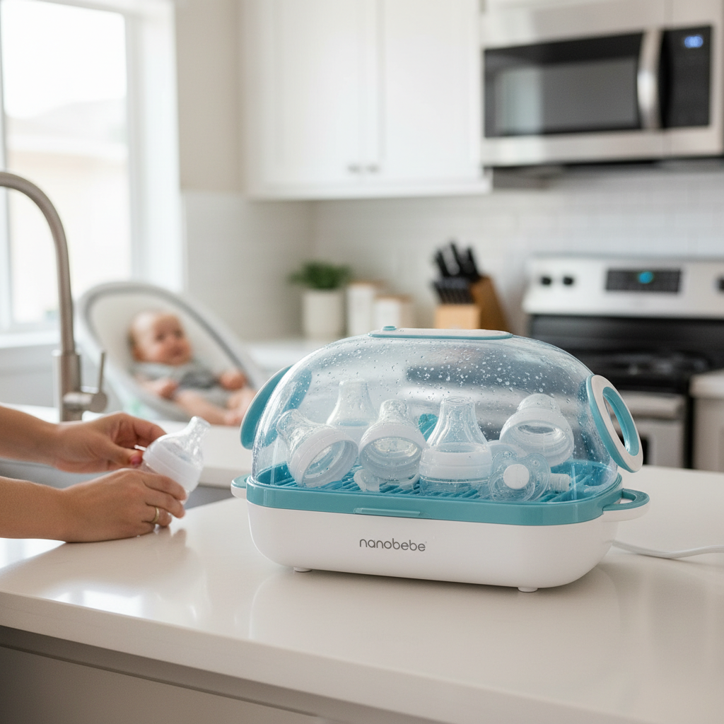 Nanobebe Microwave Steam Sterilizer Review: Fast, Effective Bottle Sterilization